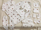 Newborn 0–3 Months | 12-Piece Premium Suit Set – Soft Cotton Baby Essentials