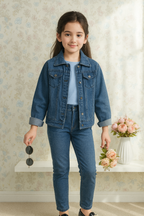 🧒 Kids Denim Outfit Set (3-Piece Look)