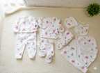 Newborn 0–3 Months | 12-Piece Premium Suit Set – Soft Cotton Baby Essentials